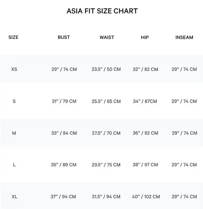 Lululemon regular and Asia fit groove pant sizing comparison #lululemo