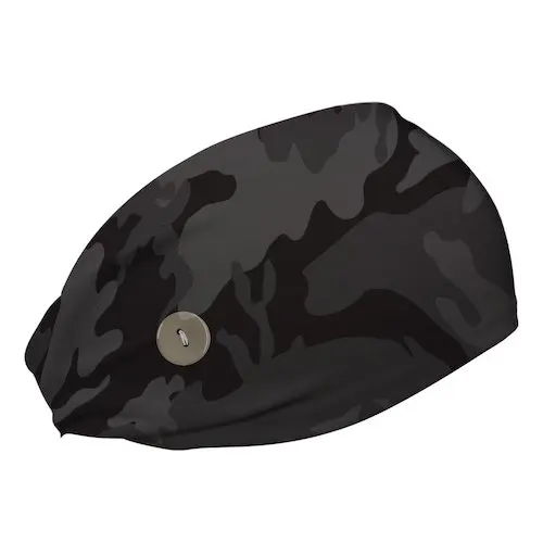 Bani Bands button headband in black camo