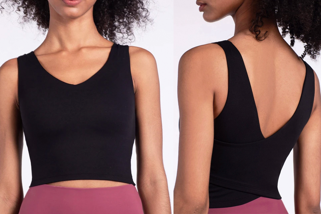 ASTORIA Activewear Luxe Sports Crop Top BLACK