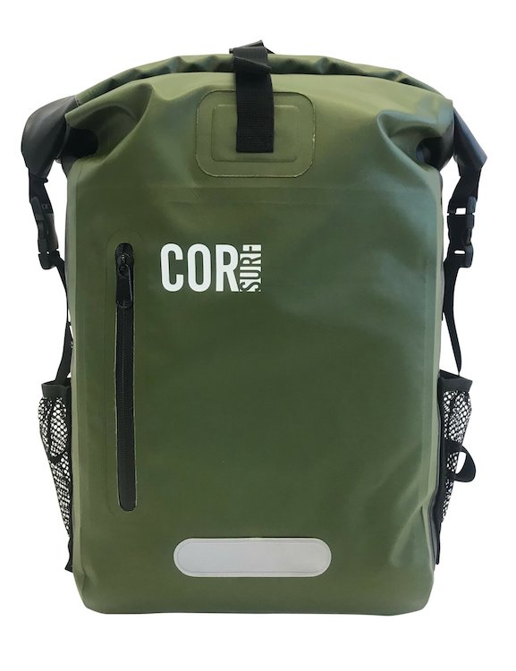 Cor Surf 25L waterproof dry backpack olive green