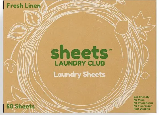 fresh linen compostable dryer sheets laundry