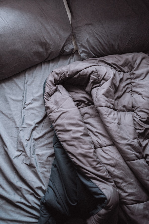 gray weighted blanket