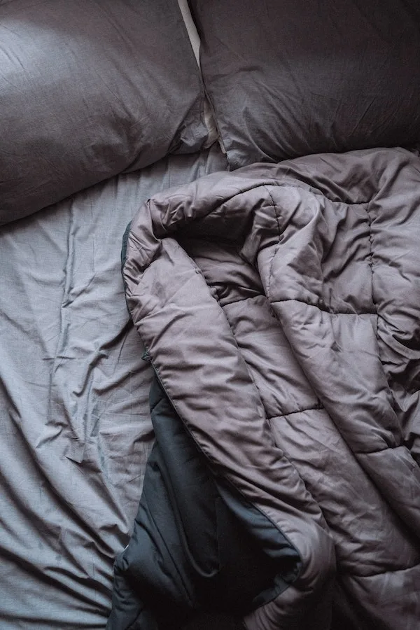 gray weighted blanket