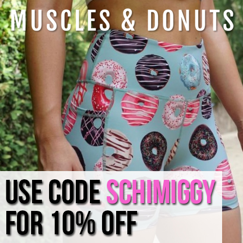Muscles and Donuts coupon code SCHIMIGGY