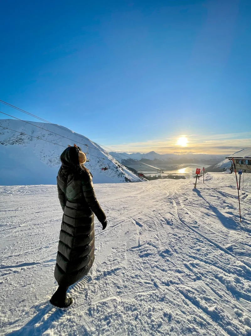 Alyeska aerial tram top of the mountain Alex Tran