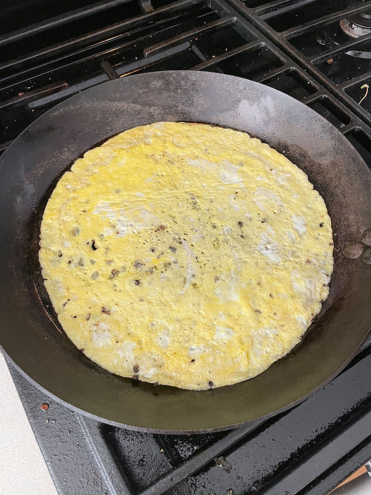 fried egg pancake crepe