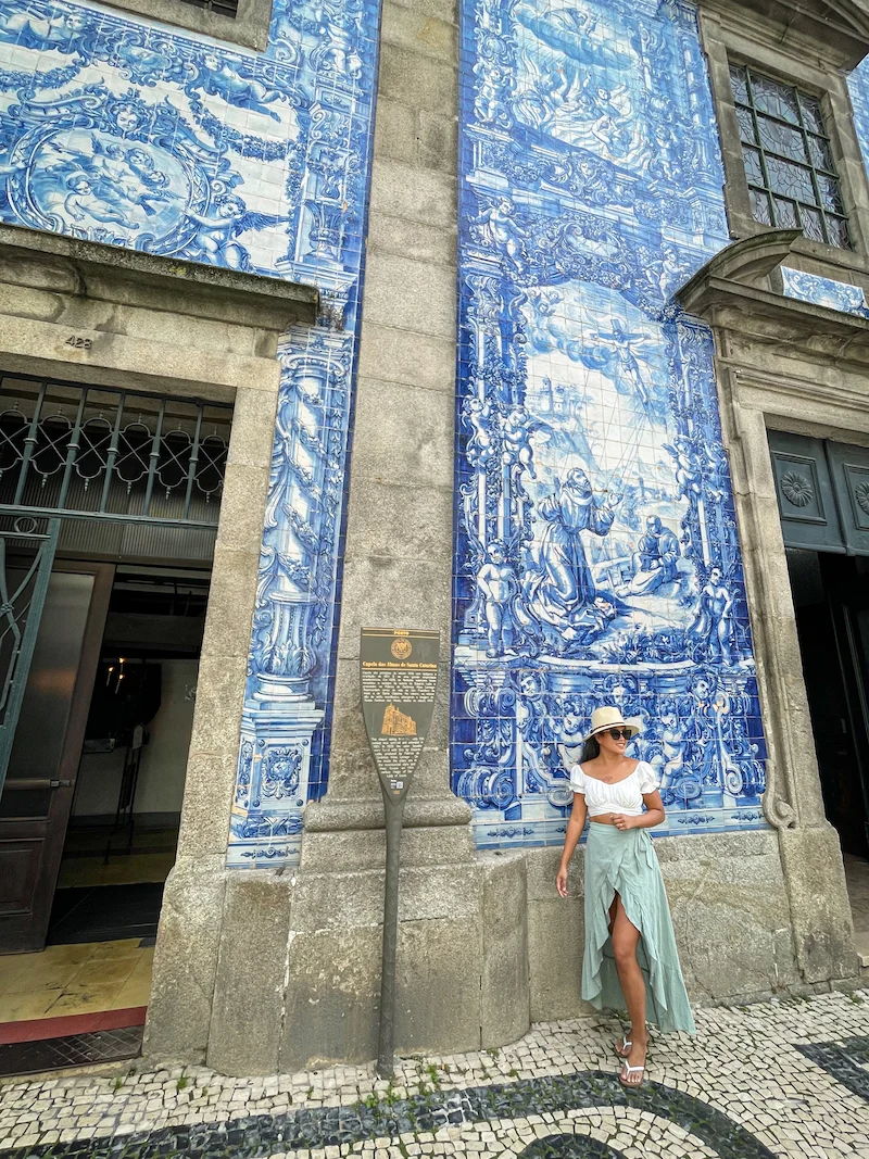 Church of Souls Capela das Almas or Santa Catarina in Porto Portugal schimiggy doorway