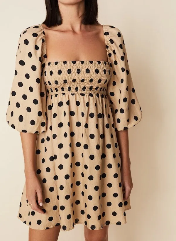 Faithfull the Brand Dallia Polka Dot Dress