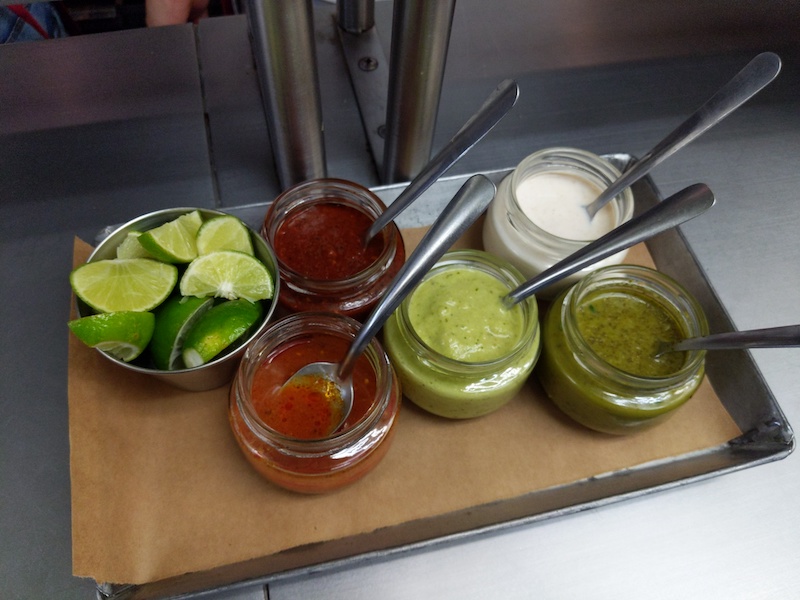 salsa options from taqueria orinoco cdmx