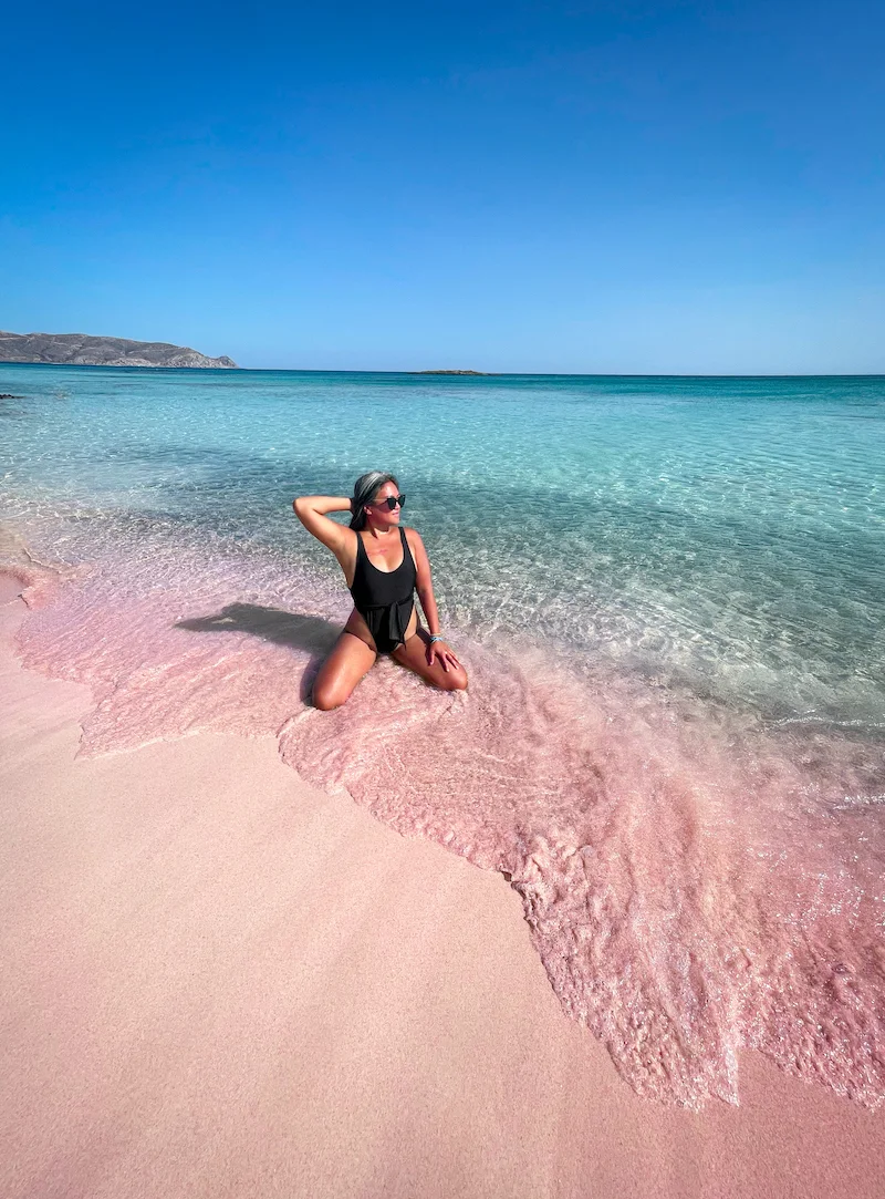 Elafonisi pink sand beach in Crete Greece Islands Schimiggy