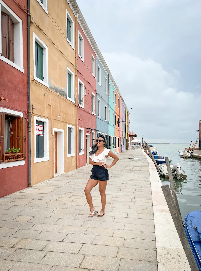 Colorful fisherman houses in Burano, Italy