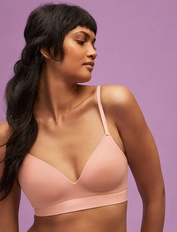 Third Love Form Seamless v-neck wireless bra