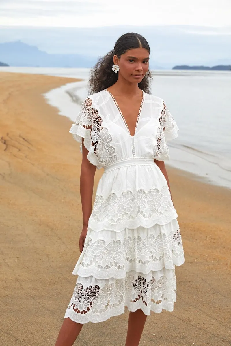 Farm Rio white dress