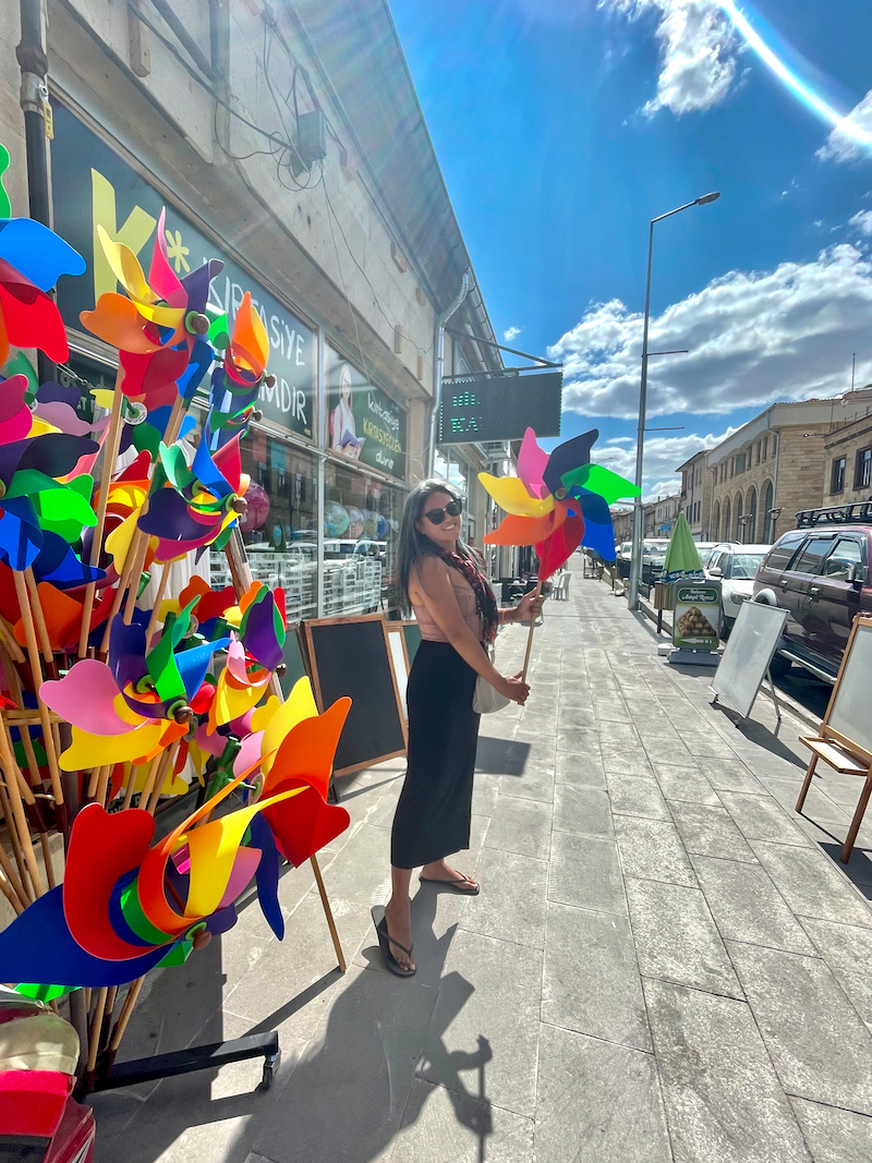 giant pinwheels in urgup cappadocia