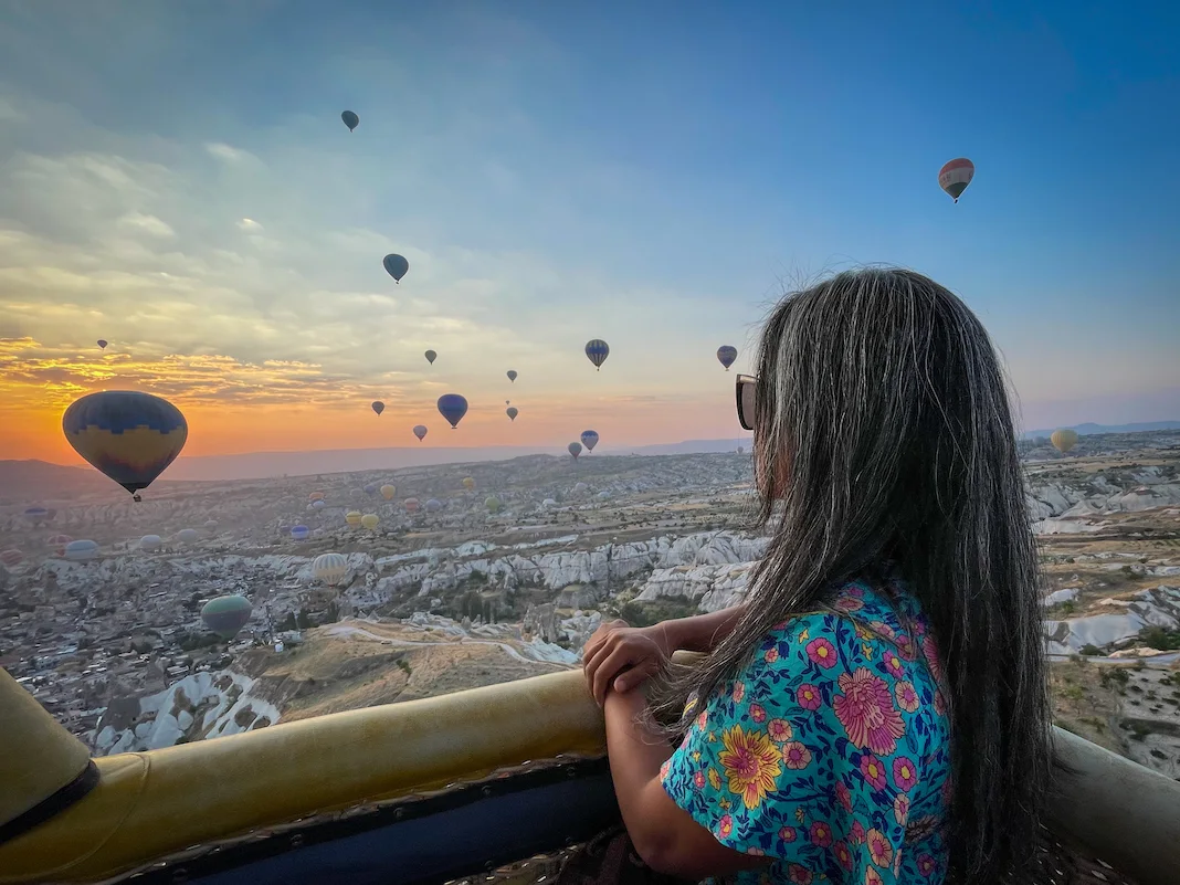 hot air balloon ride with Voyager Balloons in Cappadocia Turkey