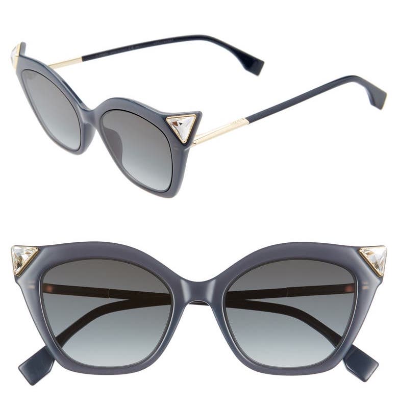 Fendi Cat Eye Jeweled Sunglasses