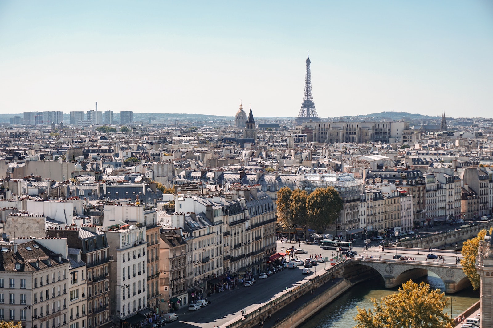 Paris City Skyline Eiffel Tower Travel Guide