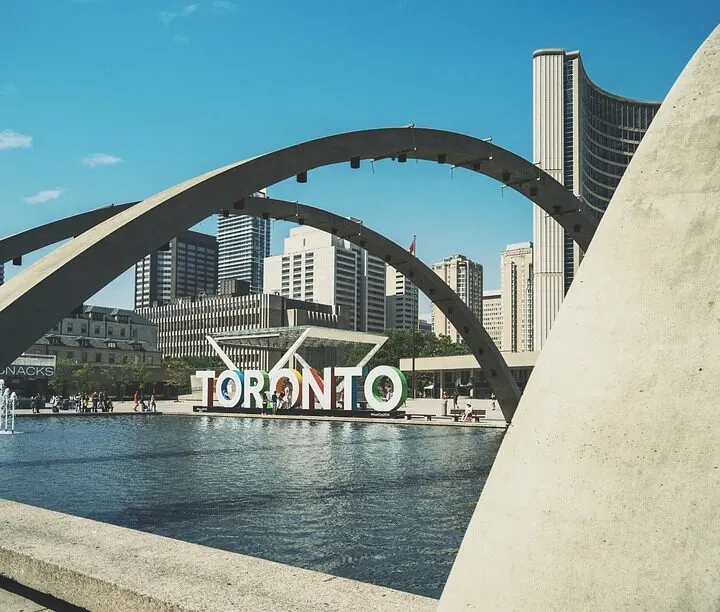 Toronto City Hall water Fountain