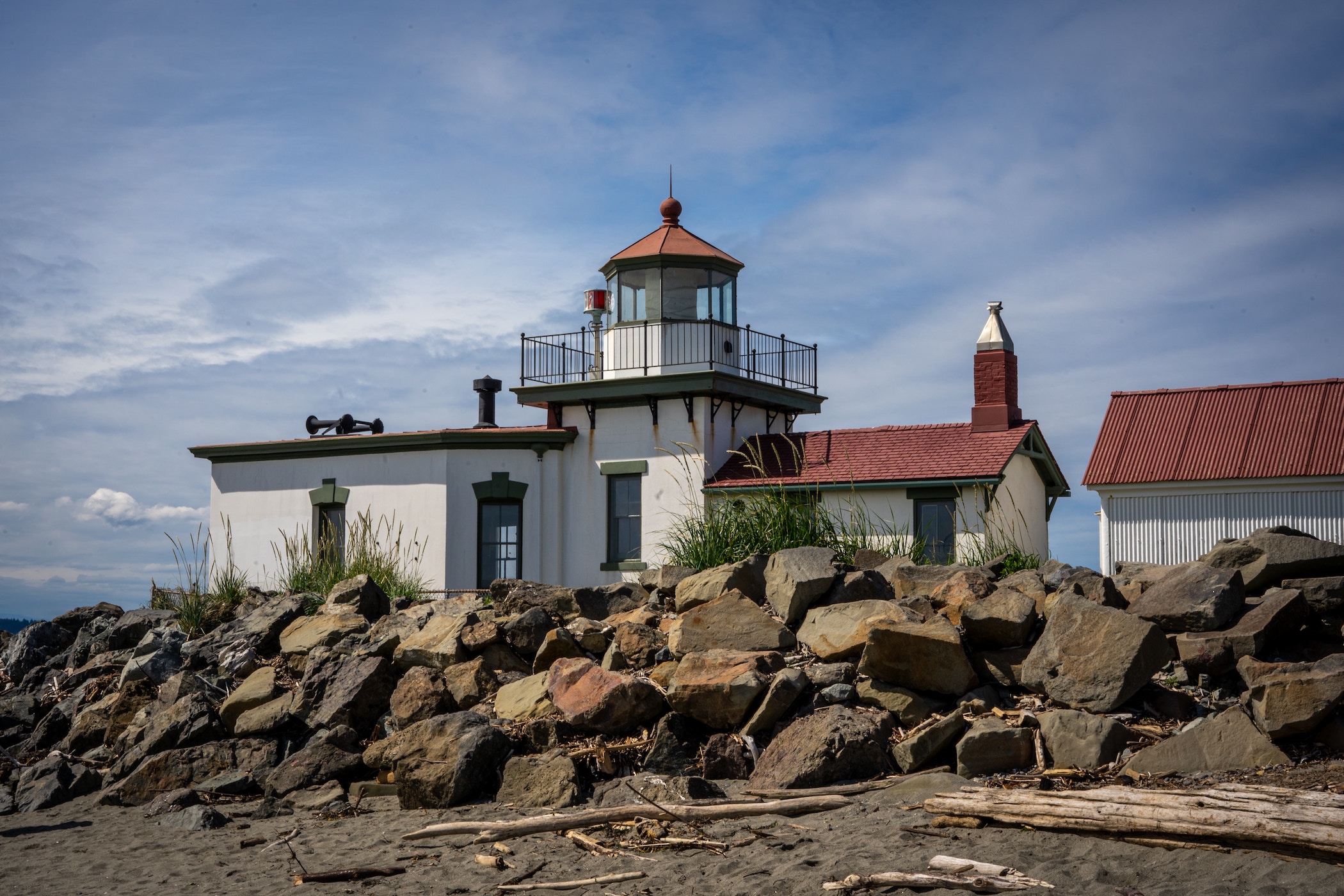 West Point Lighthouse at Discovery Park Seattle Washington